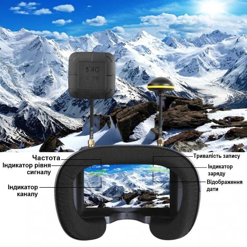 FPV Окуляри - шолом для квадрокоптера Nectronix LS008D