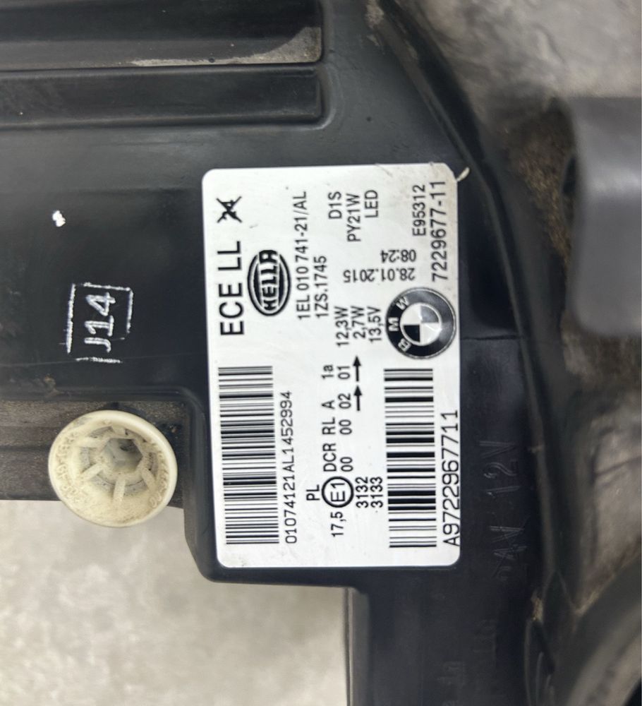 Фара Bmw F20 F21 Левая фара БМВ Ф20 Ф21