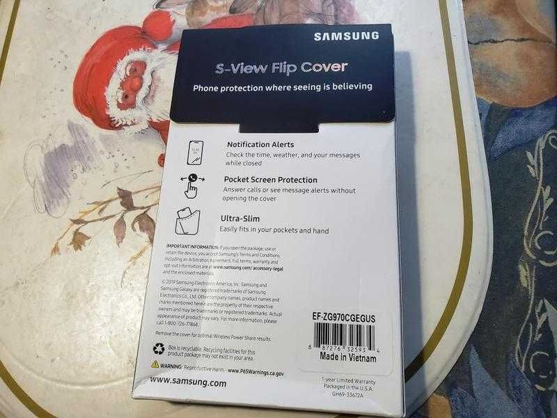 Оригінальний чохол Samsung Galaxy S-View Flip Cover S10e Black