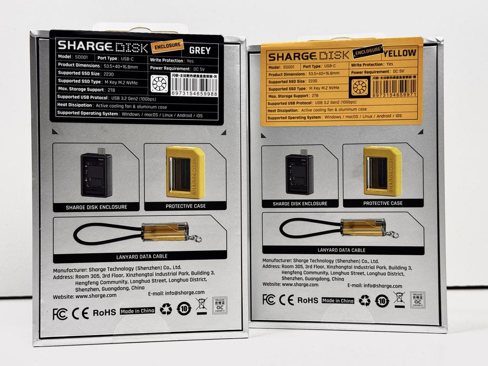 SSD-накопичувач Sharge Disk M.2 NVMe з активною системою охолодження