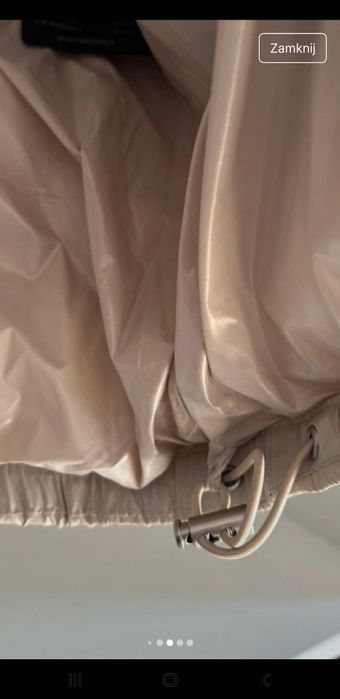 Nowa Puchowa kurtka Zara Man Beżowa