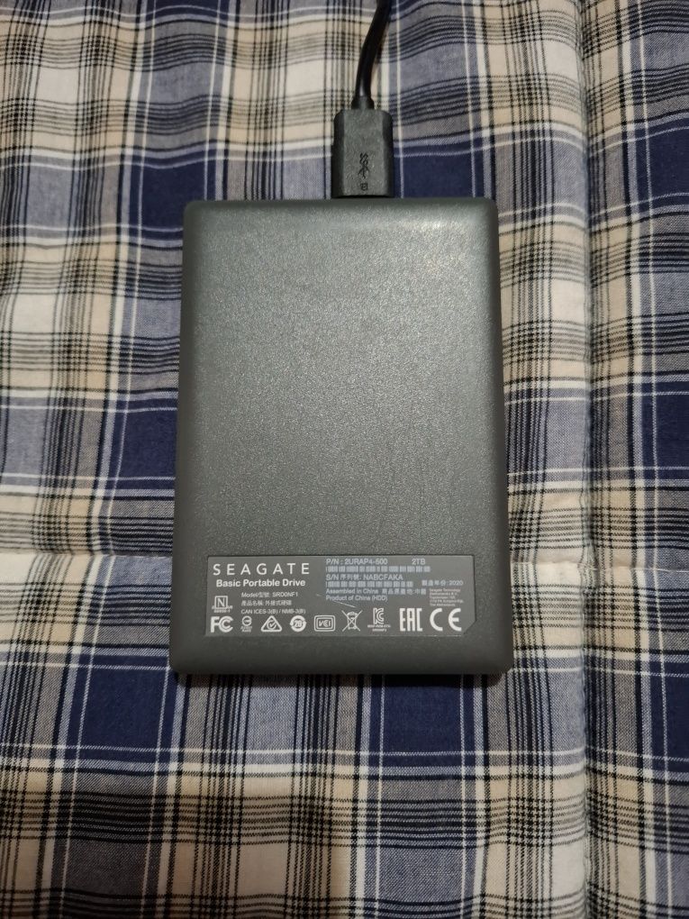 Disco Externo 2.5" Seagate Basic Portable 2TB USB 3.0 Preto