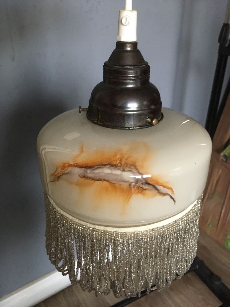 Lampka wisząca art deco okres międzywojenny