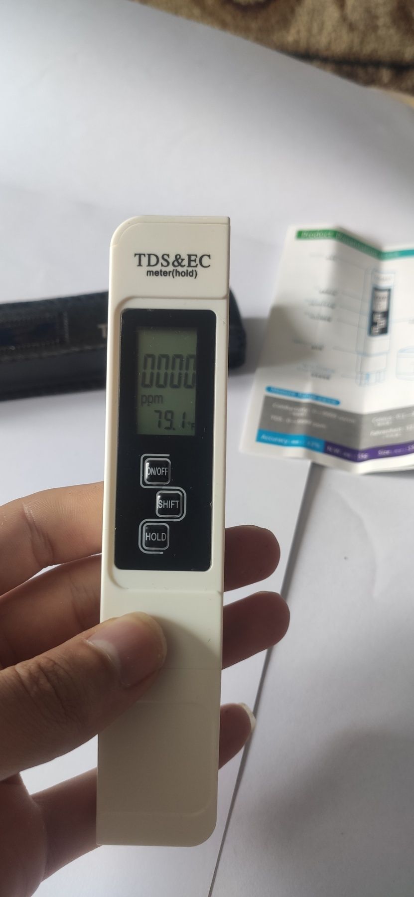 Отримай точні та надійні виміри: TDS & EC Meter - майстер якості води!