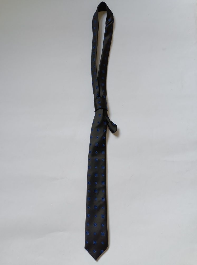 Детский галстук на мальчика-подростка в школу, длина-37 см