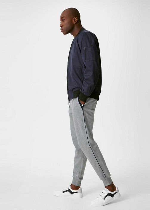 Брюки/штаны спортивные серые C&A внутри флисовый начес - размер 54-56