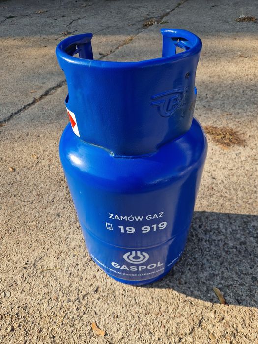 Butla gazowa gaz 11 kg pełna z kołnierzem lub bez, z plombą i legaliza