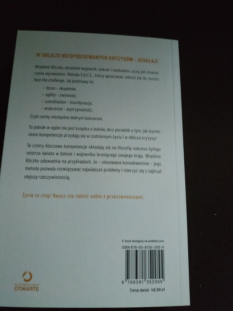 F.A C.E. The Challenge Jak pokonywać sytuacje kryzysowe Kliczko nowa