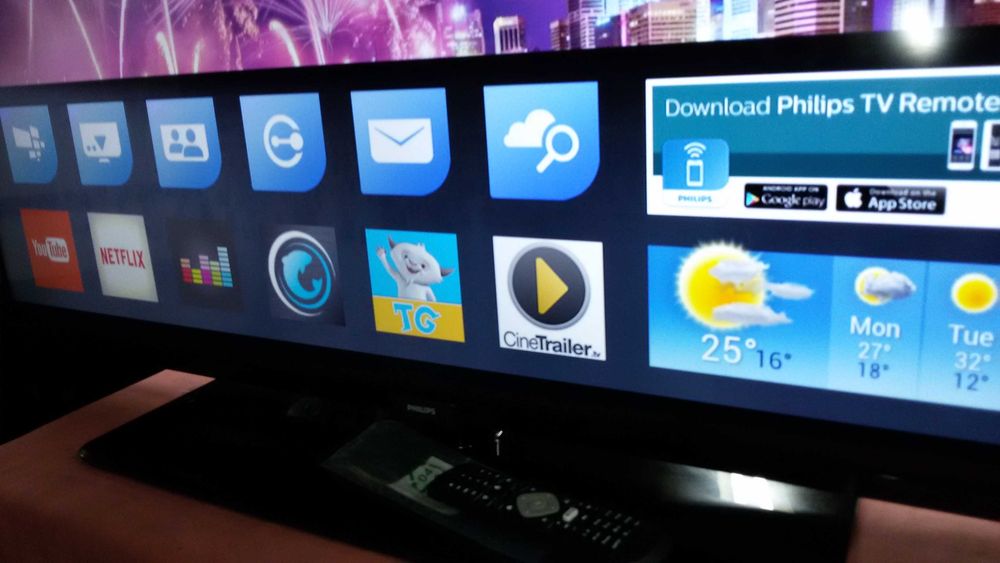 tv led smart 4k philips 50pus6162/12 50polgadas 1.26m