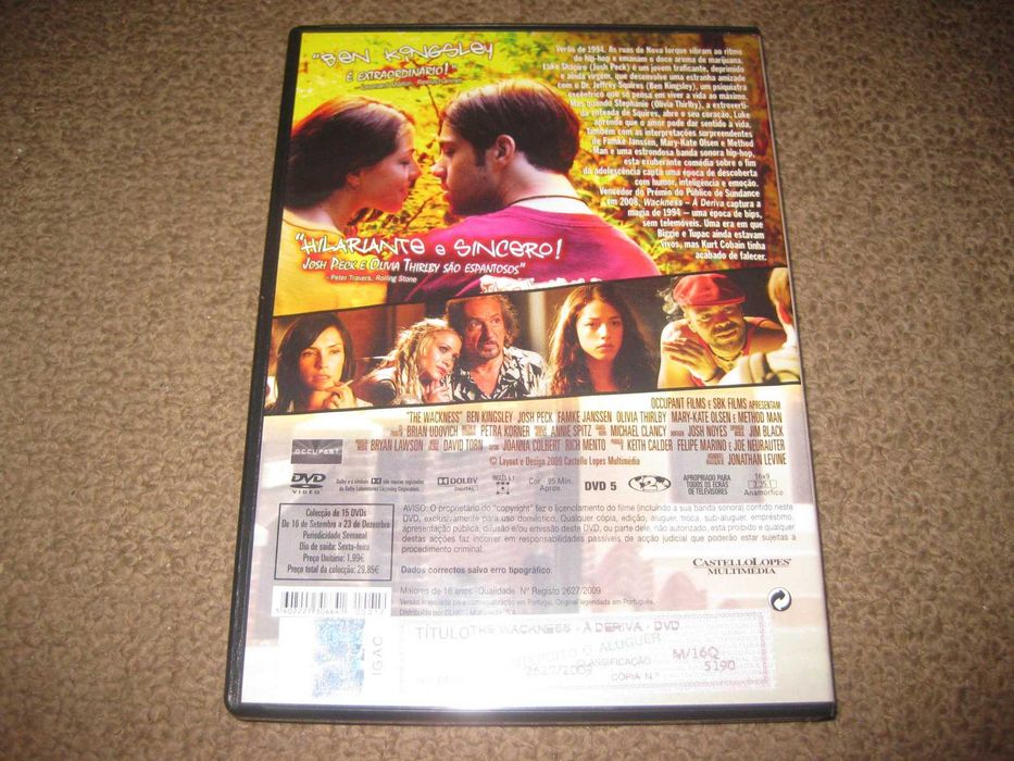 DVD "Wackness - À Deriva" com Ben Kingsley