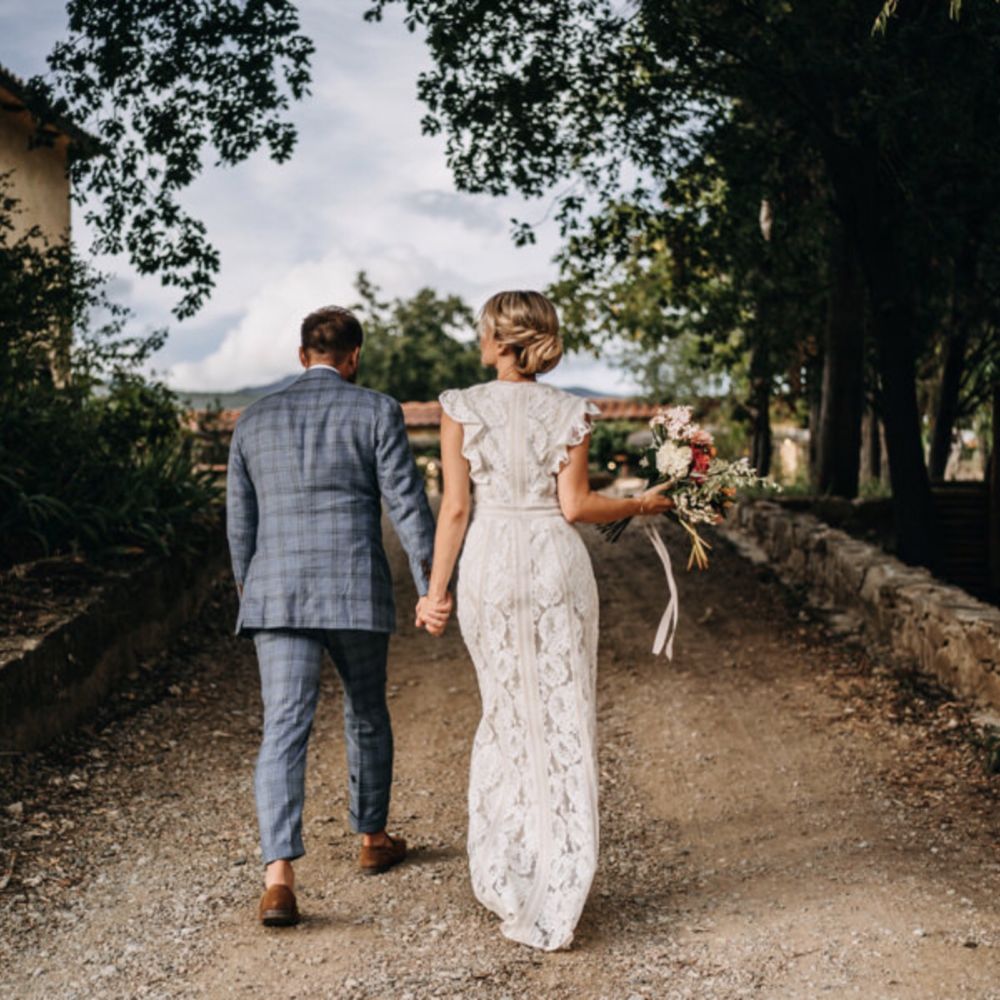 Suknia ślubna boho, BHLDN, Placid Gown, rozmiar 4, S, 34/36