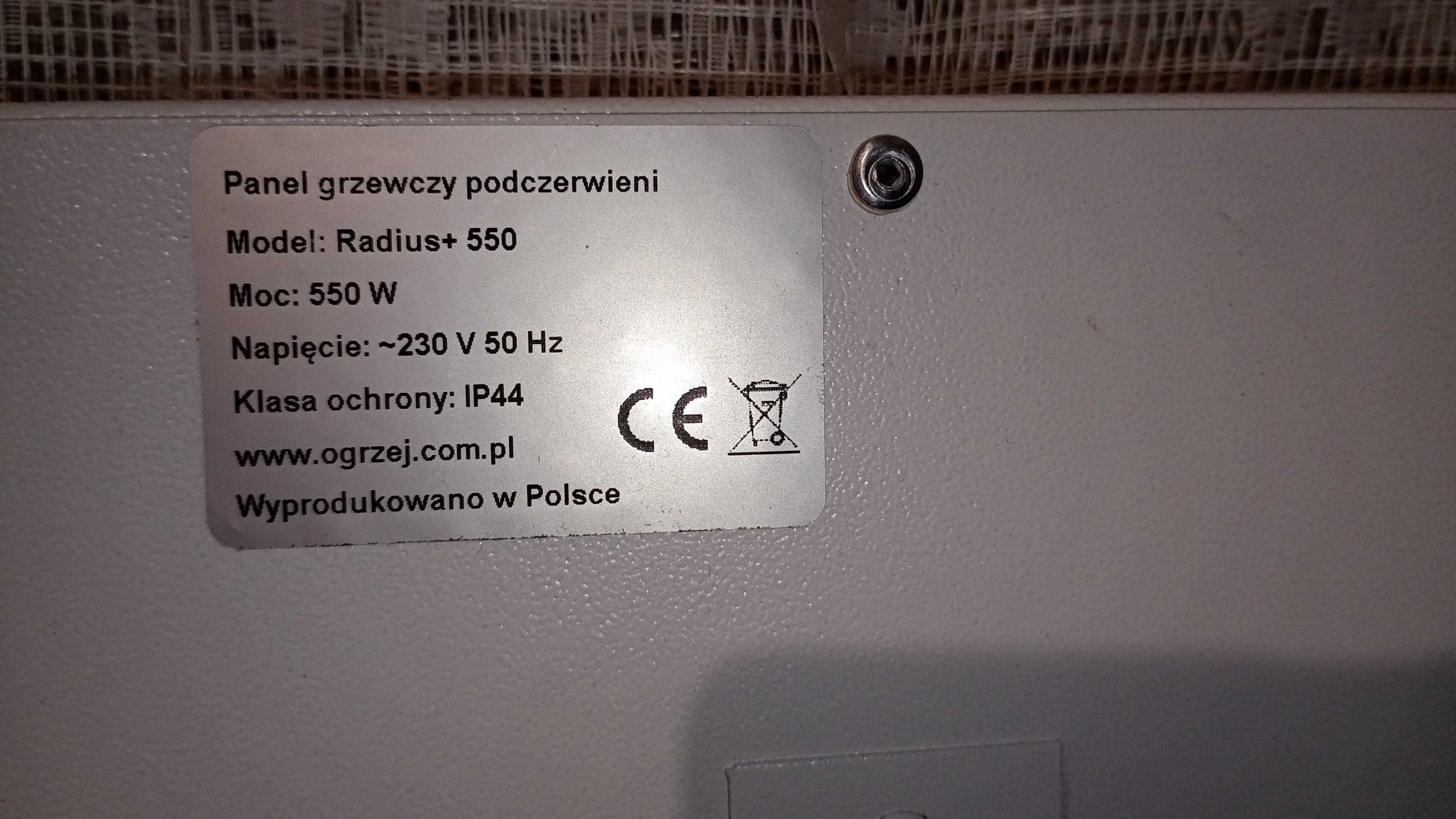Grzejniki na podczerwień, mało używane.