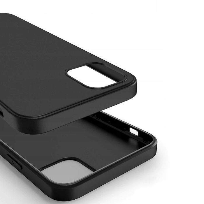 Etui Silikonowe Matt Do Motorola E22 /E22I Czarne Carbon