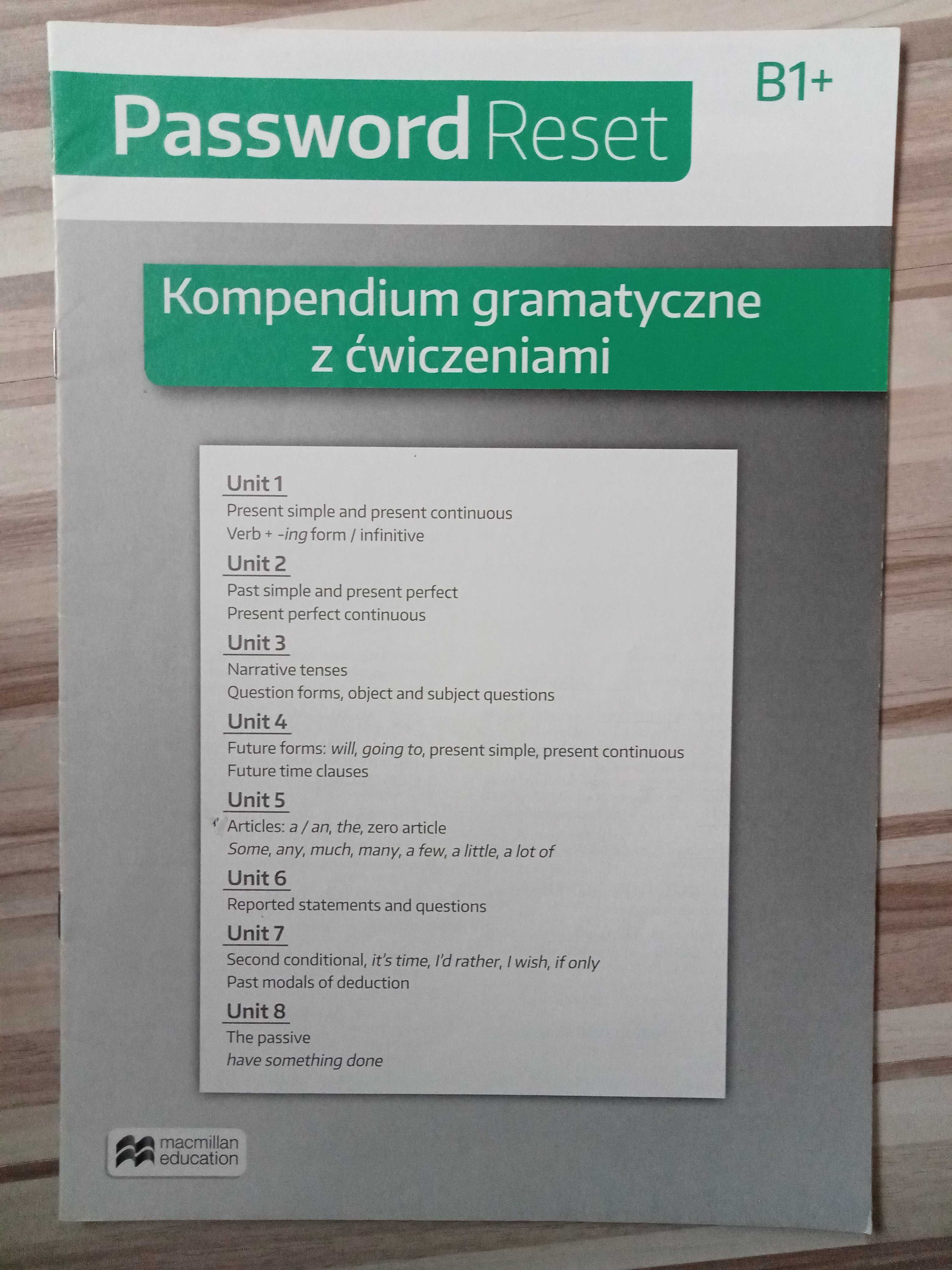 Password Reset B1+ - Student's Book i Workbook do języka angielskiego