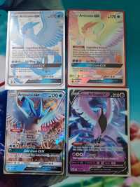 Articuno GX & Galarian Articuno V zestaw kart pokemon tcg  shiny