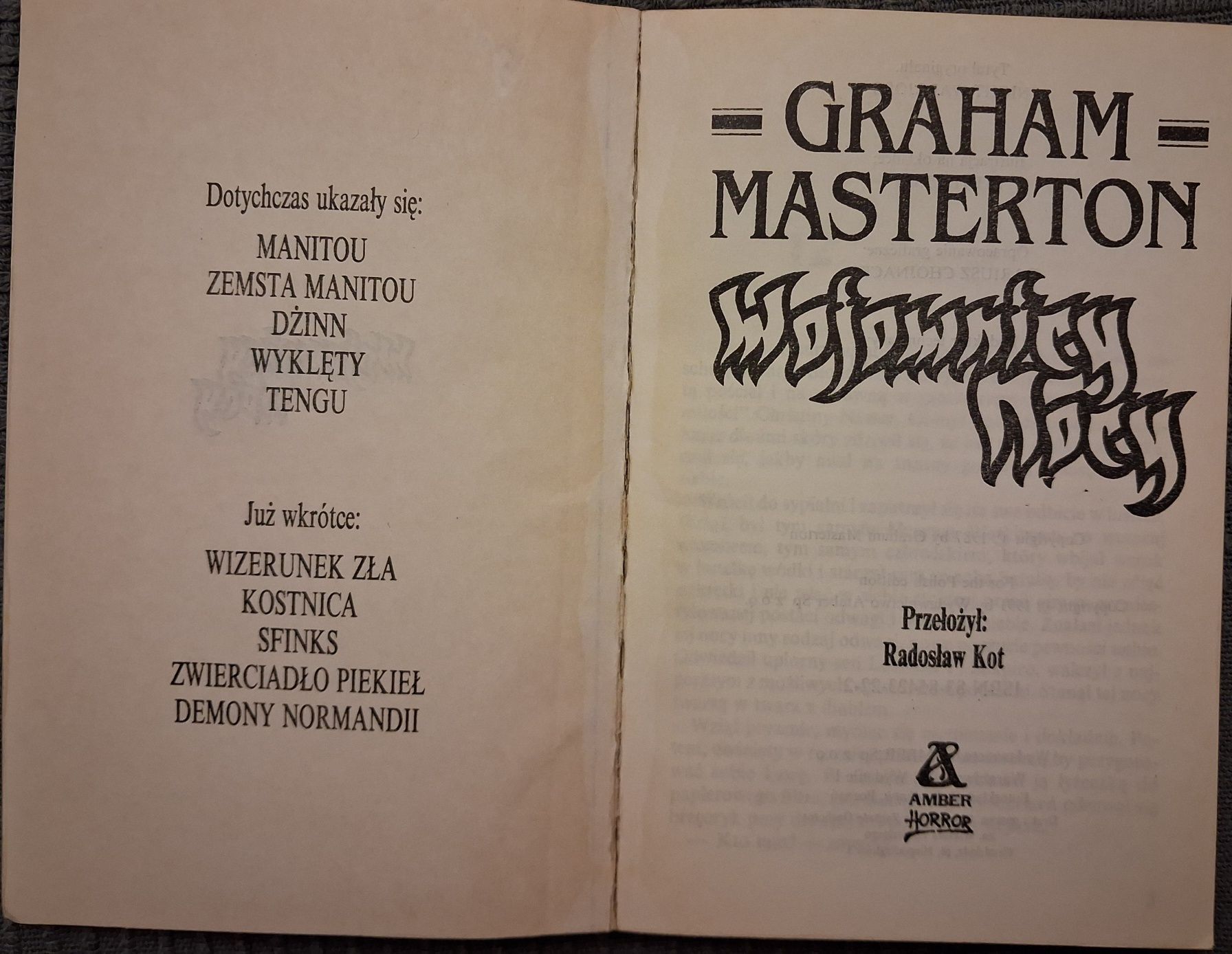 Wojownicy Nocy 2. Graham Masterton