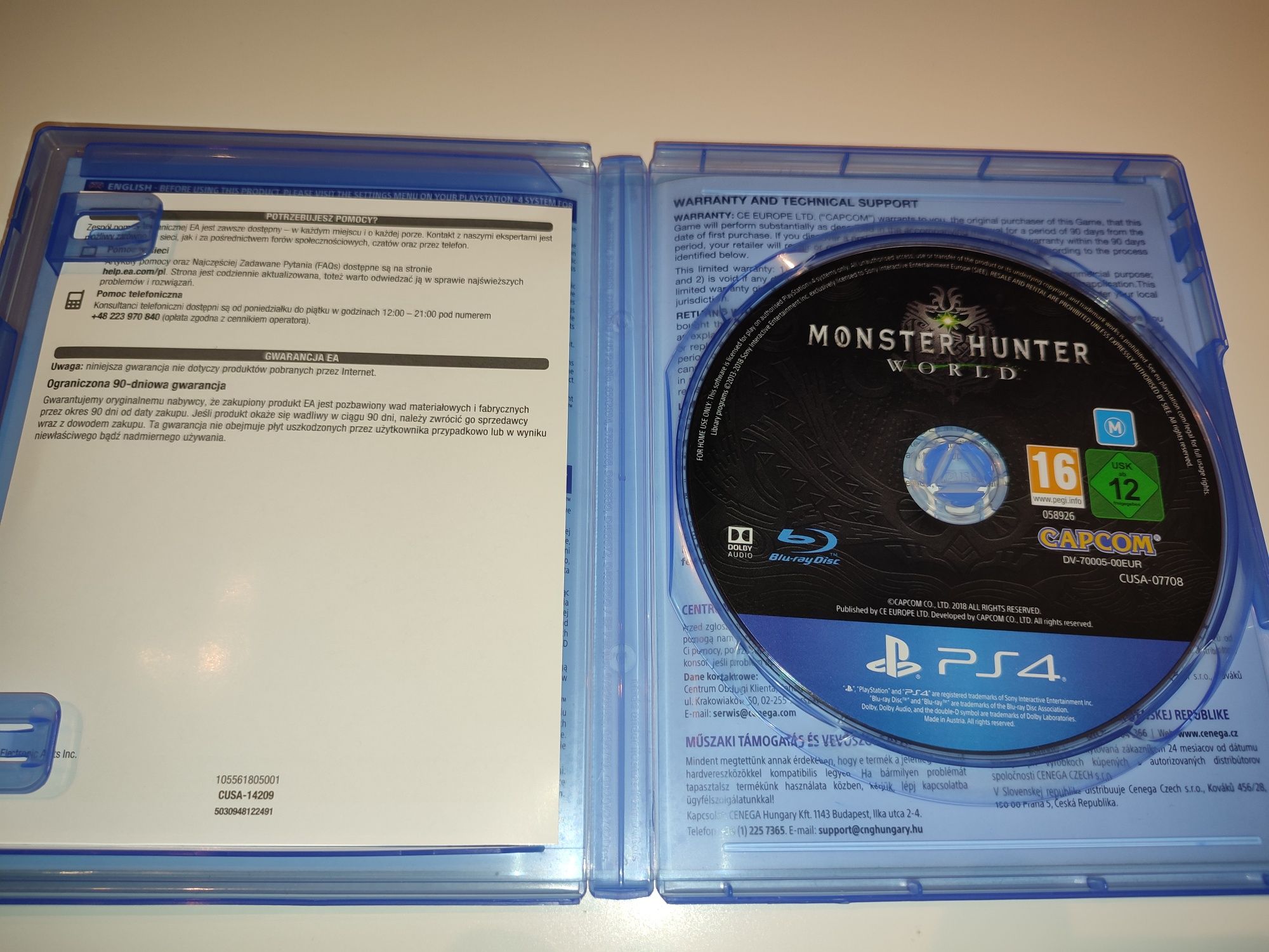 Gra Ps4 Monster Hunter World PL  gry PlayStation 4 Hit LEGO NFS COD Wo