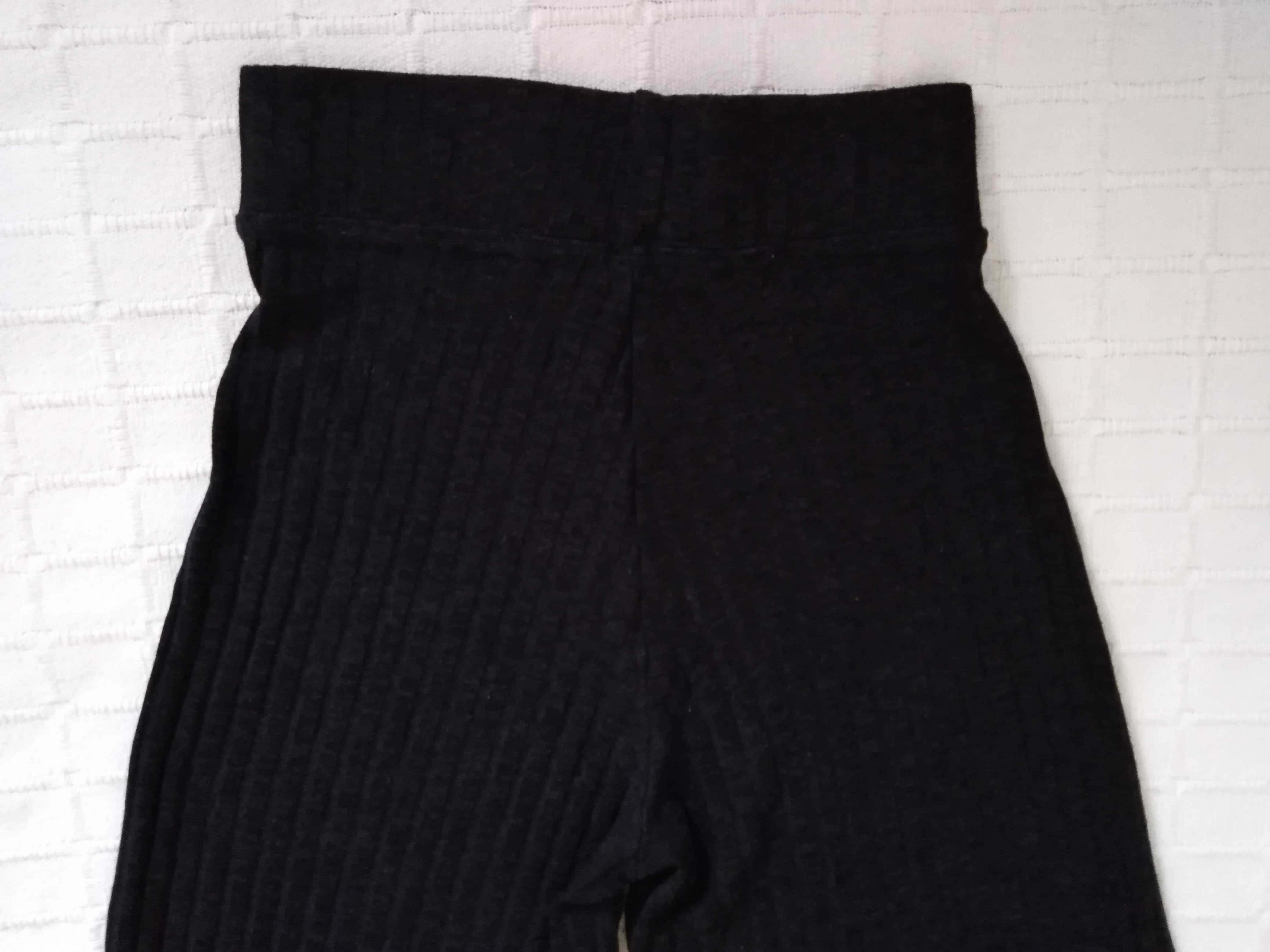 Calças Negras Stradivarius XS