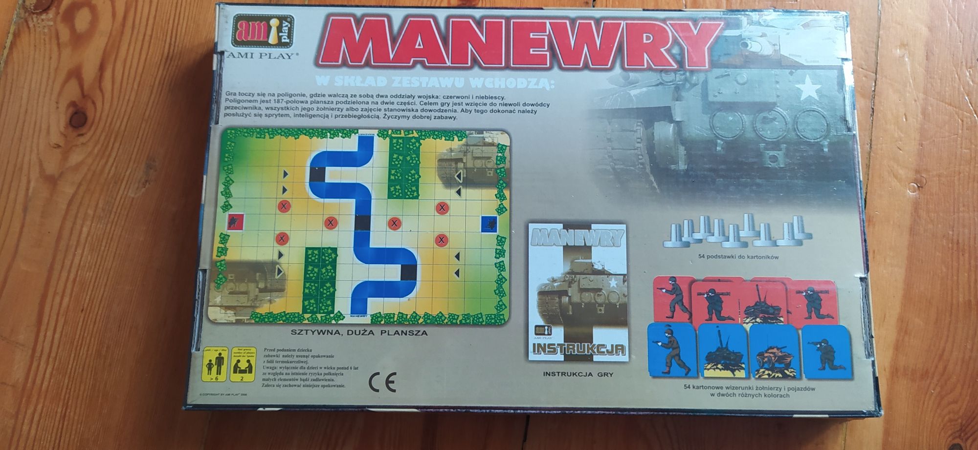 Manewry strategiczna gra planszowa wojsko żołnierze AmiPlay 6+