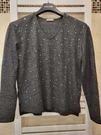 Sweterek Orsay szary z dżetami