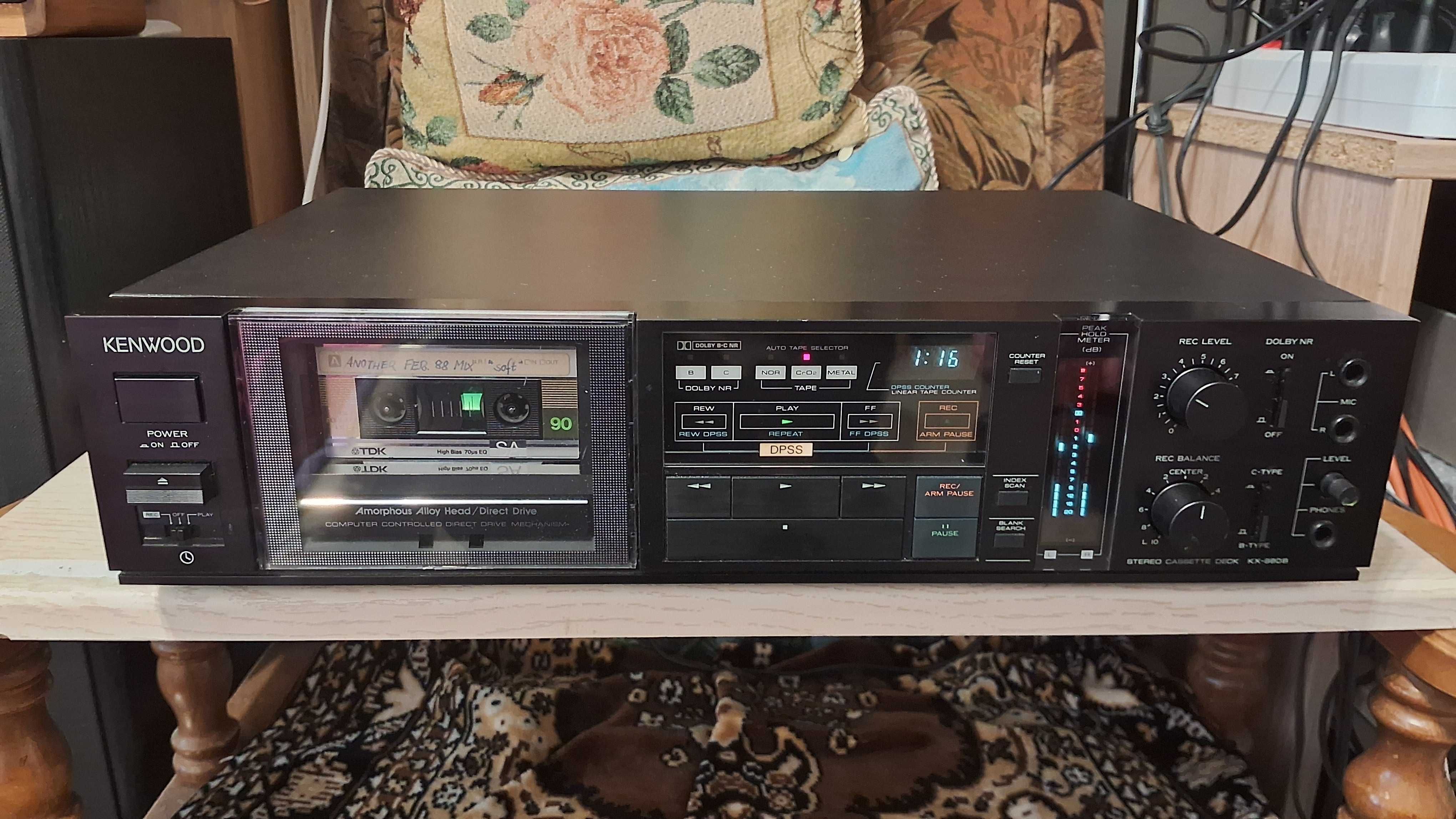 Kenwood KX-880B Stereo Cassette Deck касетна дека