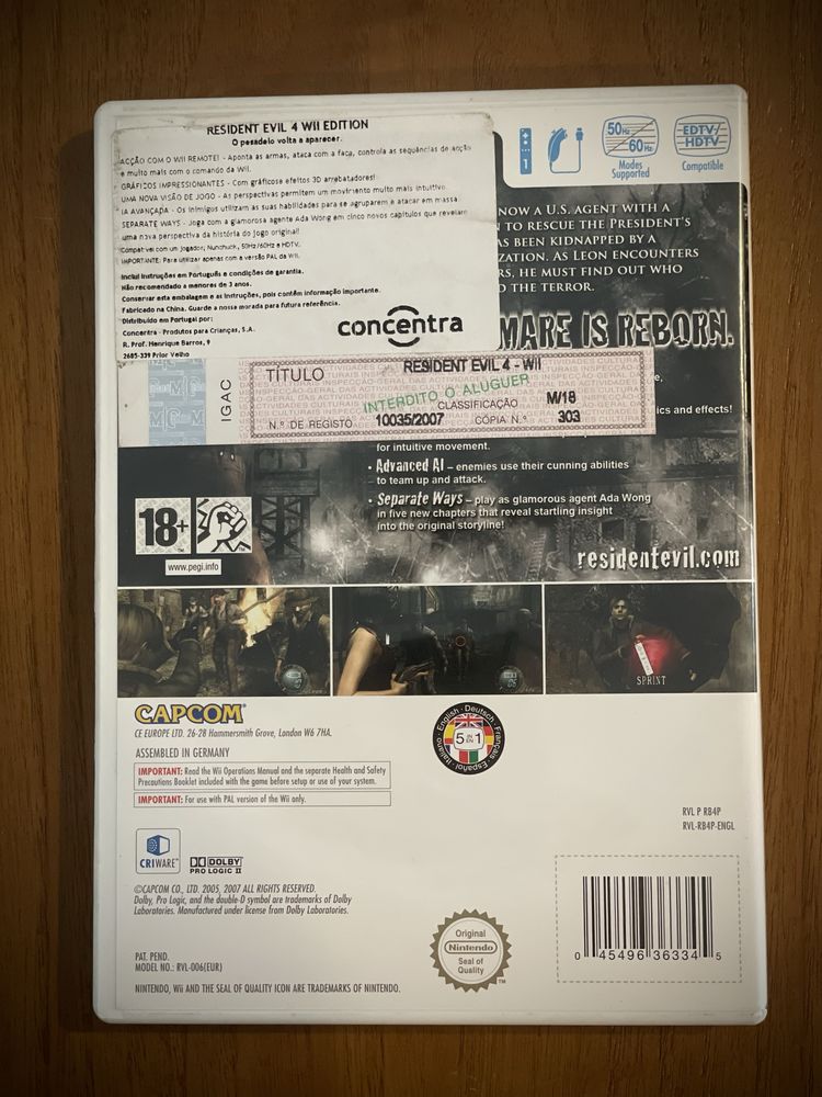 Resident Evil 4 Wii Edition Nintendo