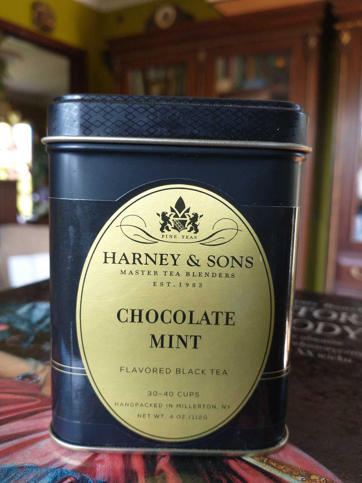 Harney & Sons, Chocolate Mint, puszka 4 oz (112 g)