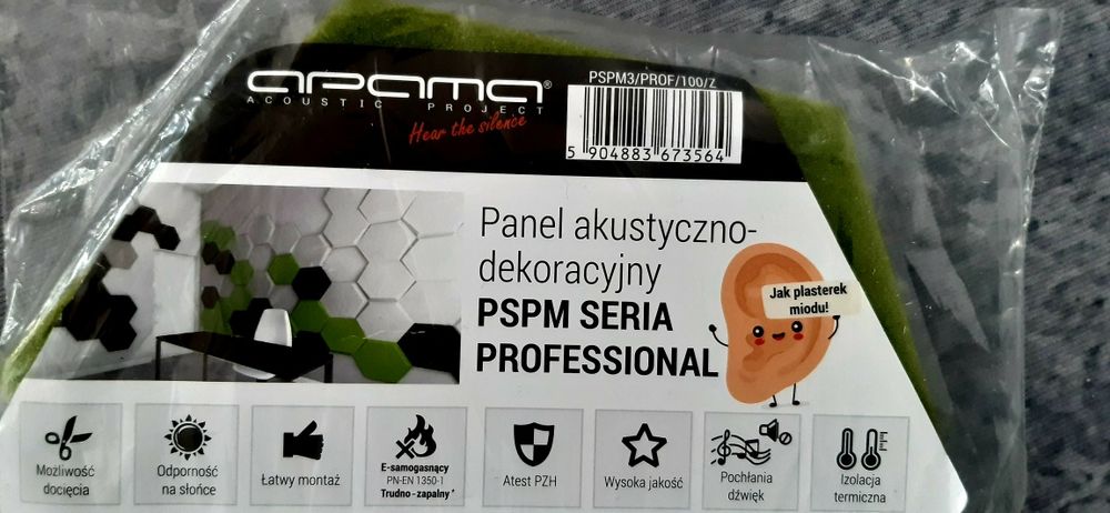 Panele akustyczne wytłumiające dźwięki