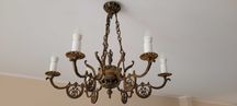 Mosiężny żyrandol lampa mosiężna, mosiądz