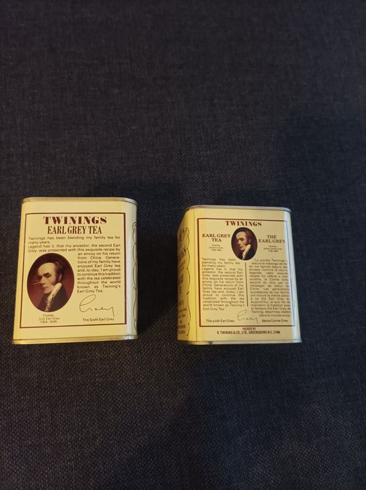 Dwie puszki po herbacie