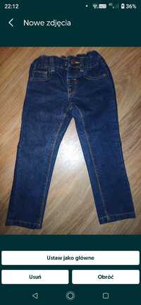 Spodnie slim jeans 110/116 cm