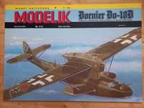 Model Kartonowy Modelik 1/13 Samolot DORNIER Do-18D + LASERY