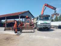 Serviço retroescavadora, camião grua, "bobcat" desaterro
