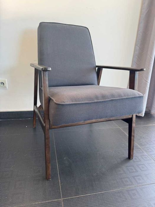 Fotel Lisek Śnieżnik PRL Design Odrestaurowany