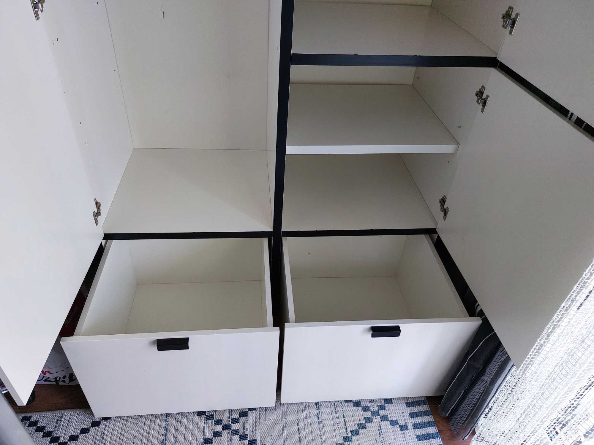 Szafa z 2 szufladami, Ikea Visthus, 2 m x 1.20 m x 57 cm, wolnostojąca