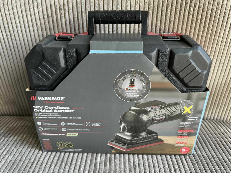 PARKSIDE PERFORMANCE Akumulatorowa szlifierka oscylacyjna 12 V - NOWA