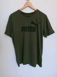 Męski t-shirt/koszulka Puma - zielony/khaki, rozmiar M