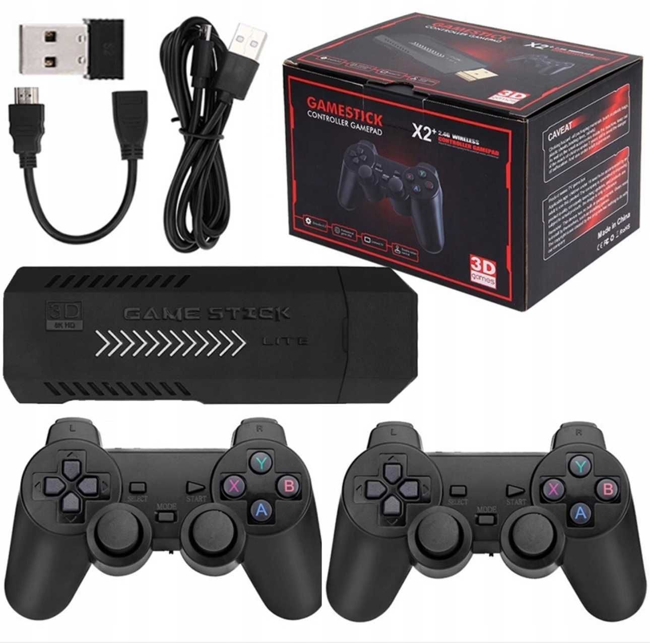 Konsola do gier retro emulator 2 pady game stick +20000 gier
