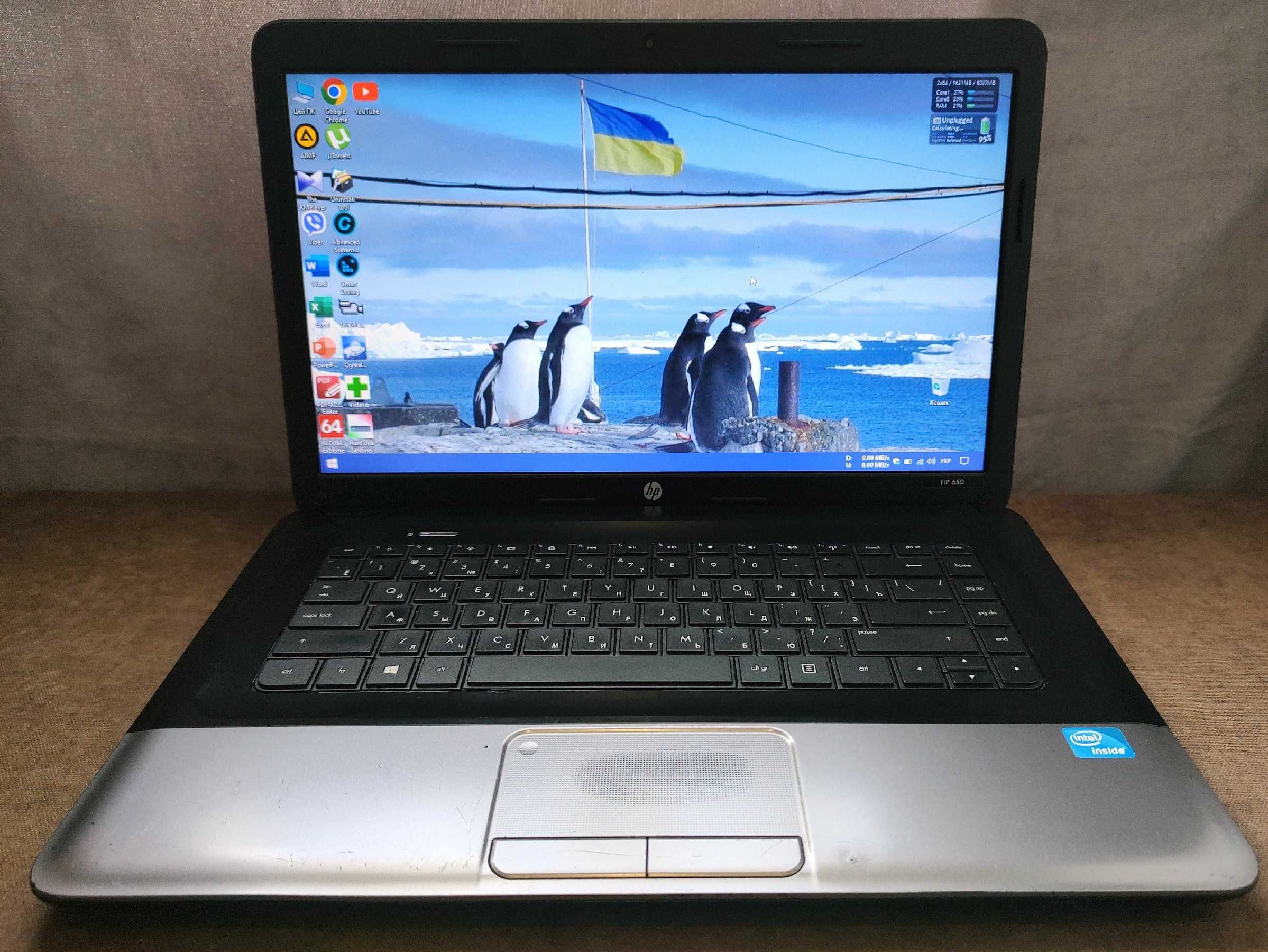 Ноутбук HP 650 Intel Pentium B980 (2.4 ГГц) 6Гб-ОЗП HDD-500