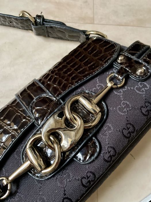 сумка багет в стиле gucci