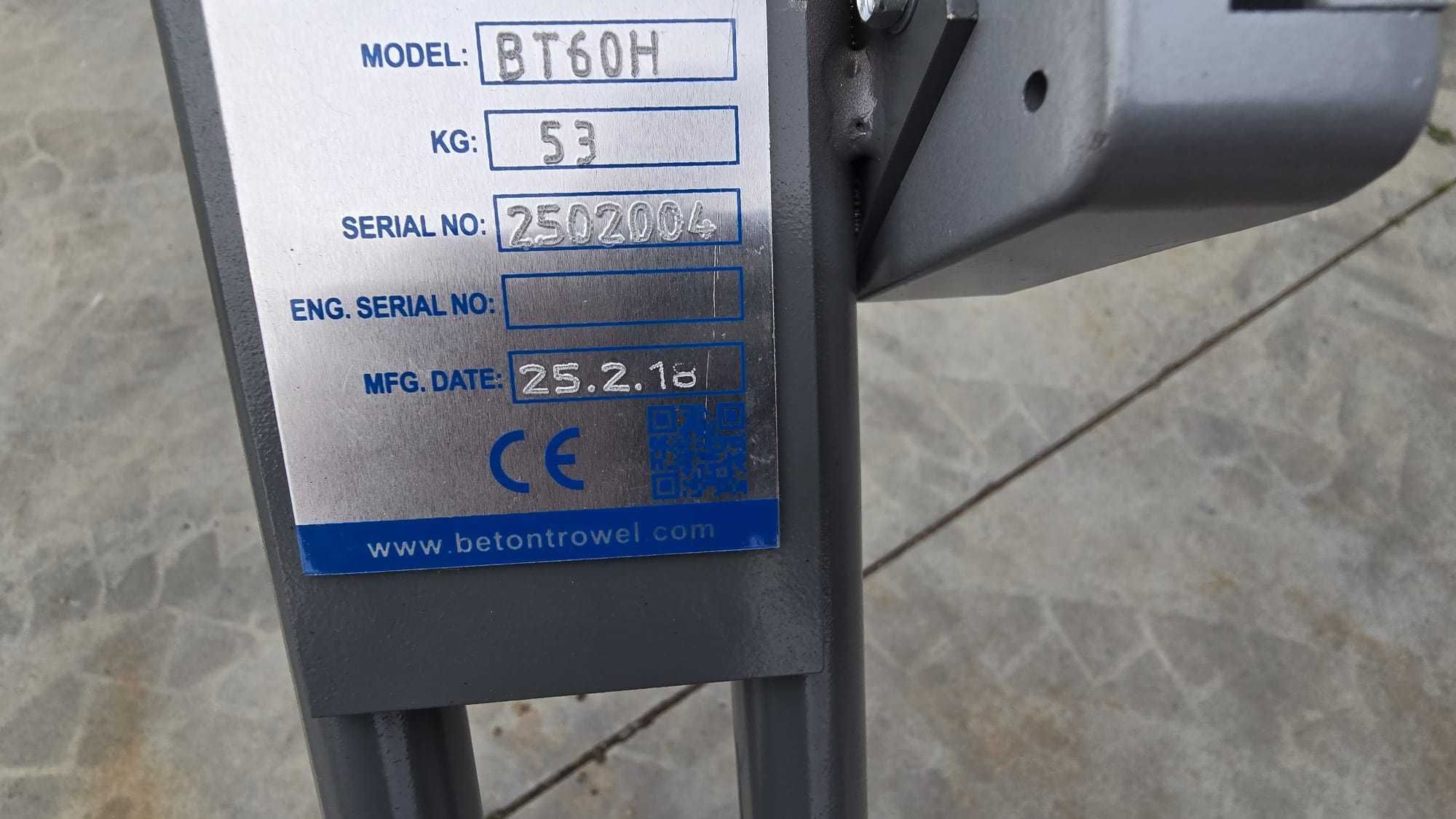 Zacieraczka krawędziowa spalinowa Beton Trowel BT60H Barikell Enar