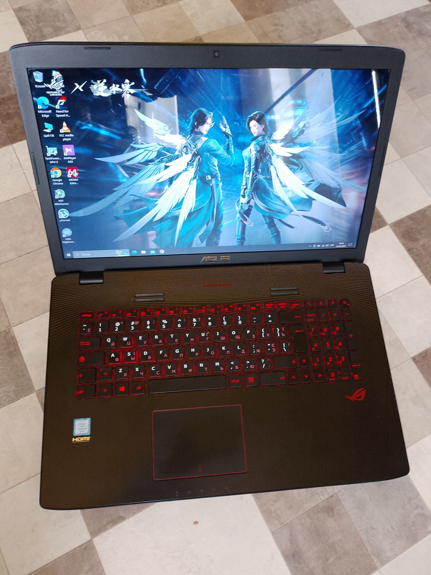 Ігровий ноутбук  ASUS ROG GL752VW (17,3)