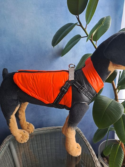 Płaszcz kurtka zimowa dla psa z uprzężą M U84