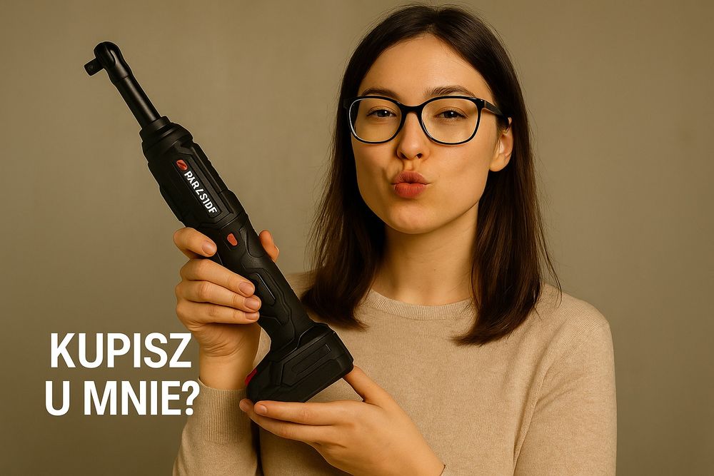 Grzechotka Parkside Performance 20V nowa na gwarancji bez baterii