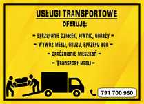 USŁUGI TRANSPORTOWE – wywóz śmieci - opróżnianie mieszkań i piwnic