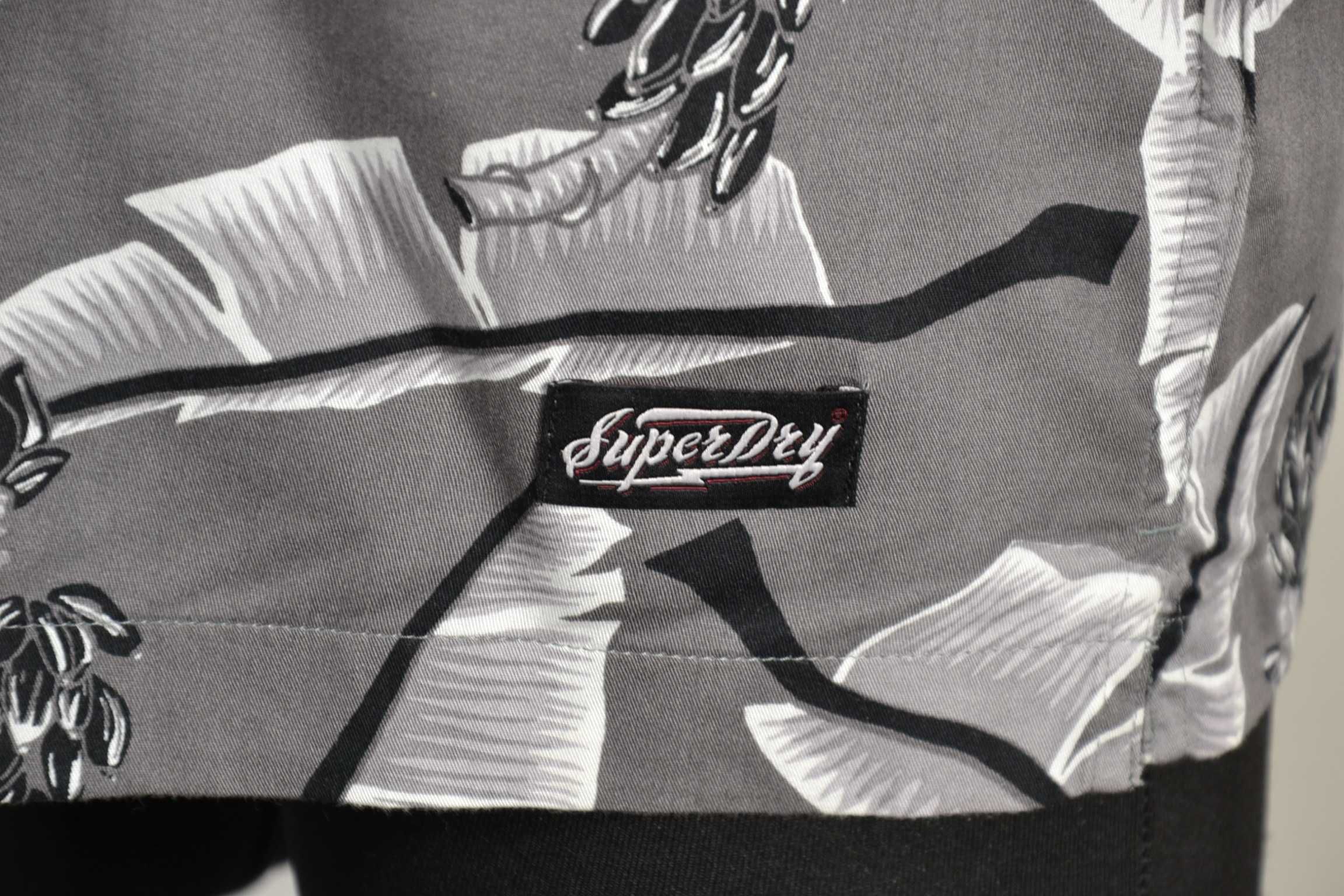 SuperDry Bohemian Print Koszula Męska M Oryginalna Jak Nowa Modal