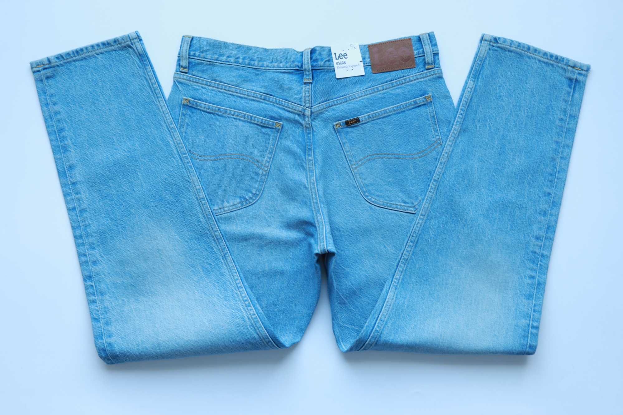 LEE OSCAR W32 L32 męskie spodnie jeansy relaxed tapered nowe okazja