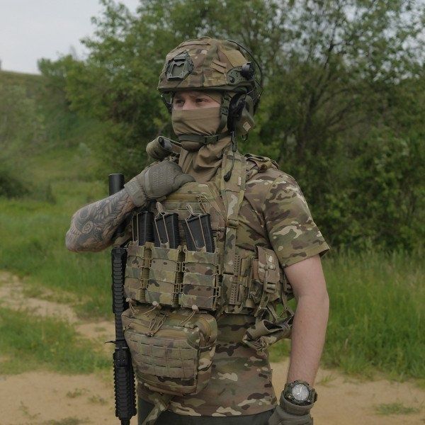 Комплект Kiborg Плитоноска GU gen.2 + 8 підсумків Мультикам