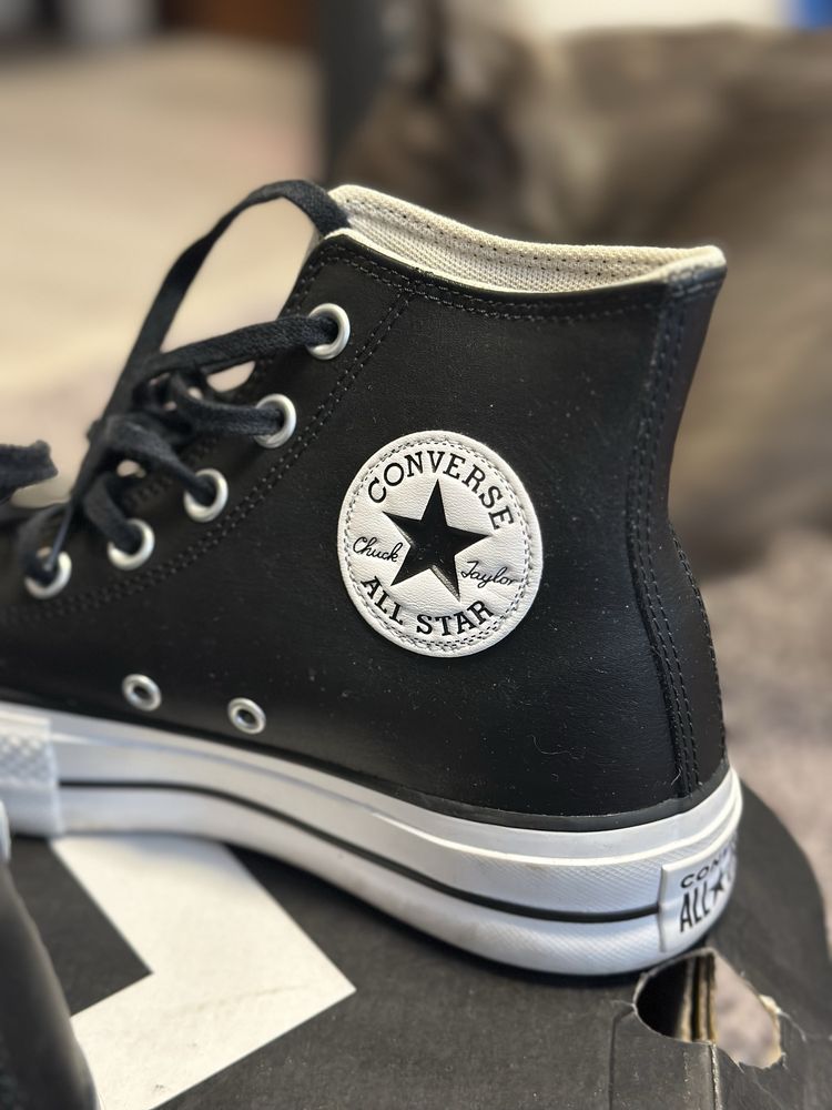 Кожаные кеды converse