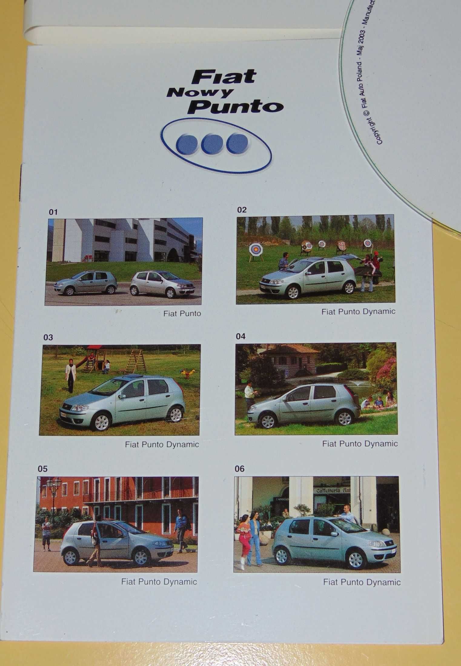 Materiały Prasowe Nowy Fiat Punto 2003 MTP Targi Poznań 2003